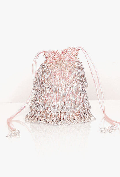 The Bonbon 1920's Pochette Bag - Vintage Pink