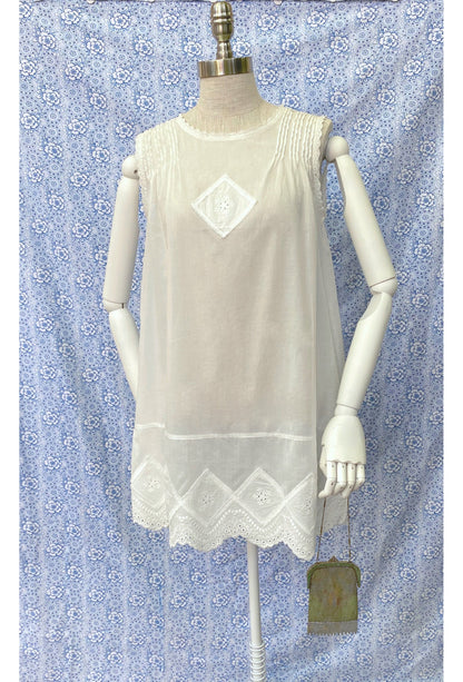 The Jackie Shift Dress - Heirloom White