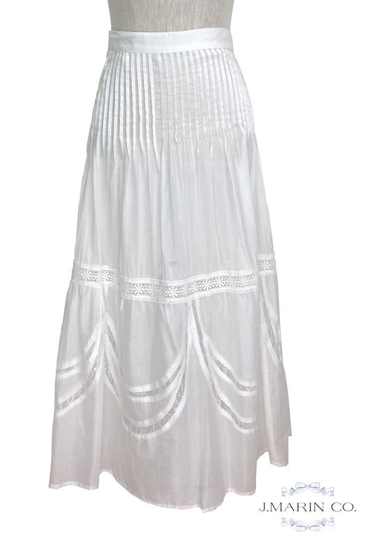 La jupe victorienne Tabitha - Dentelle blanche