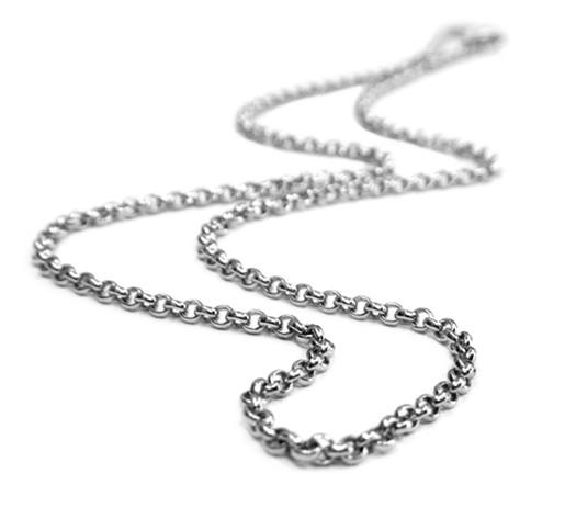 Zilveren ketting - dikke rolo
