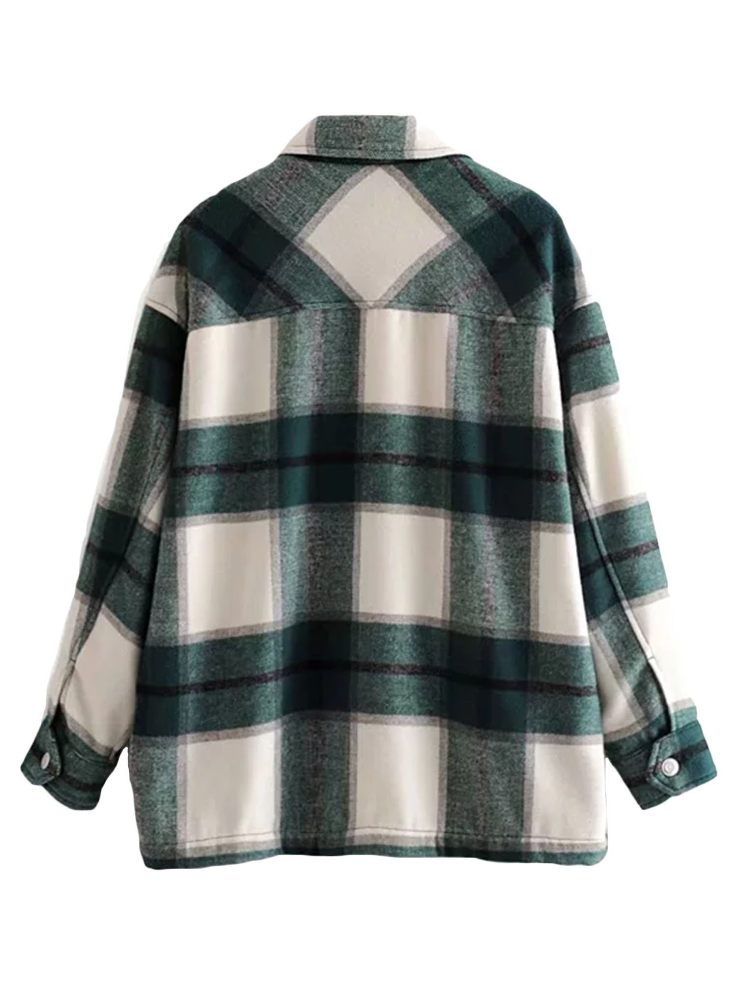 Thick Plaid Shirt Jacket | Versatile Shacket with Button Front 5