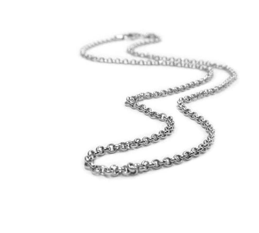 Ketting van sterling zilver - dunne rolo