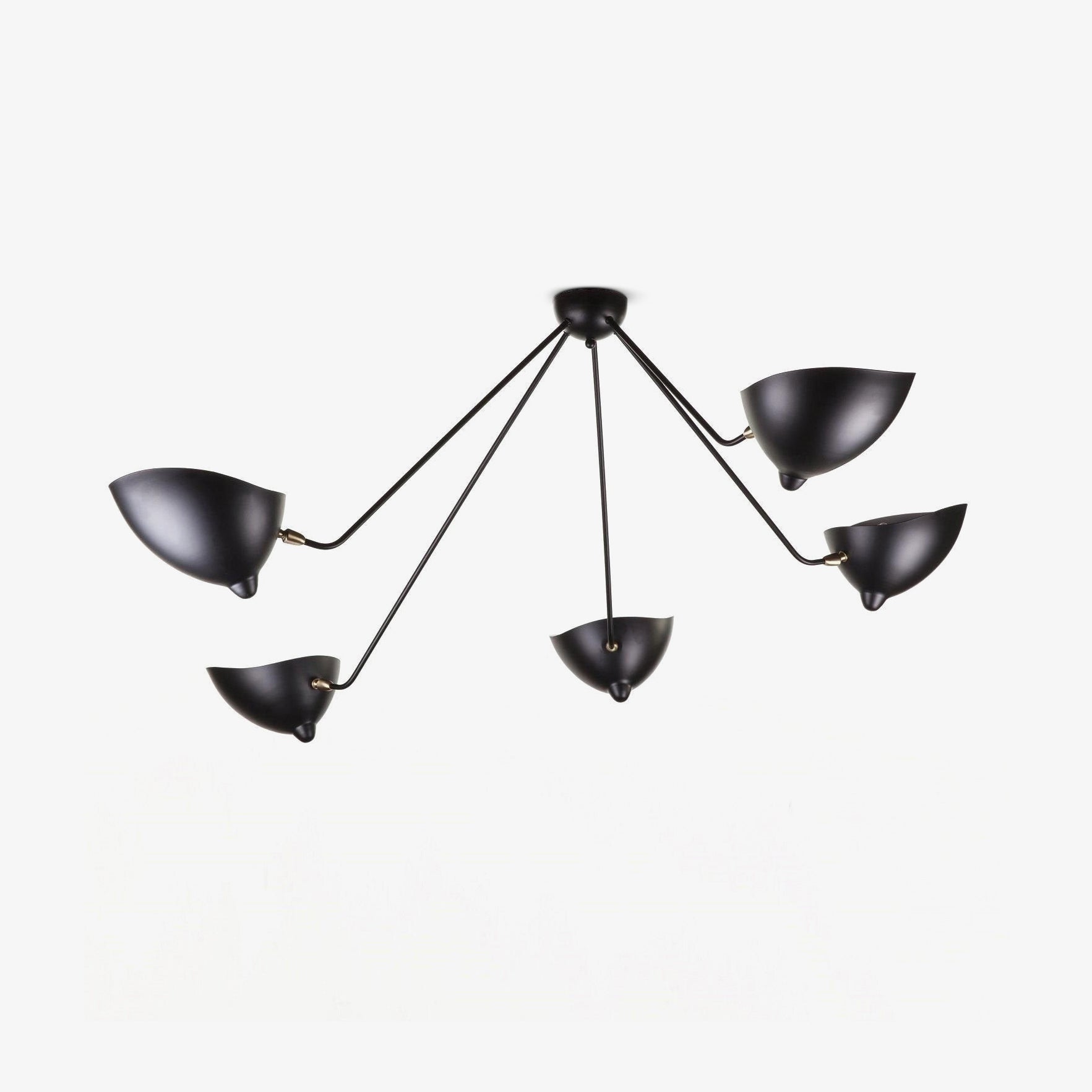 Three Arm Ceiling Lamp | Sculptural Design with Dynamic Aesthetics 1
