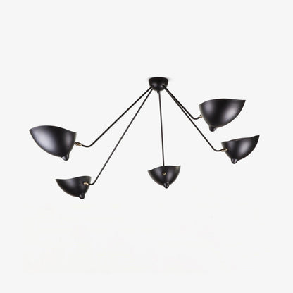 Three Arm Ceiling Lamp | Sculptural Design with Dynamic Aesthetics 1