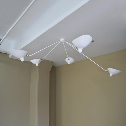 Three Arm Ceiling Lamp | Sculptural Design with Dynamic Aesthetics 10