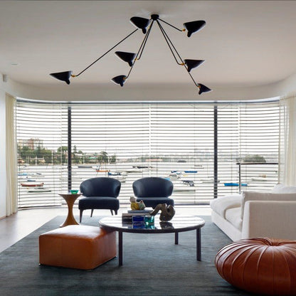 Three Arm Ceiling Lamp | Sculptural Design with Dynamic Aesthetics 4