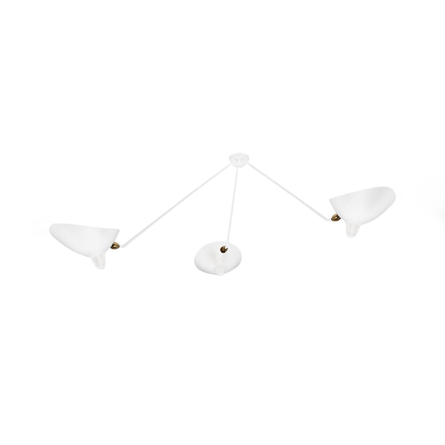 Three Arm Ceiling Lamp | Sculptural Design with Dynamic Aesthetics 9