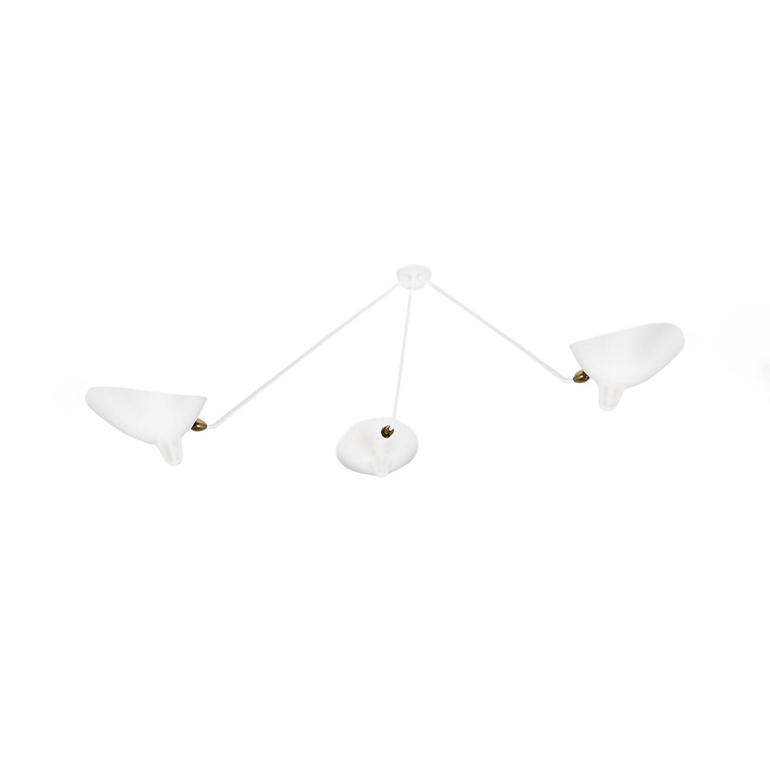Three Arm Ceiling Lamp | Sculptural Design with Dynamic Aesthetics 9