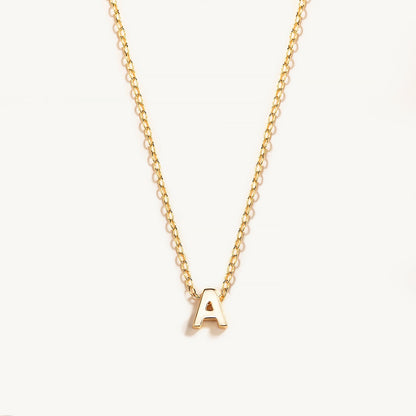 Tiny Initial Necklace | Customizable Stainless Steel Charm with Dainty Chain 5