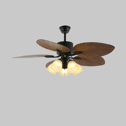 Tropical Ceiling Fan Light | Banana Leaf Design with Integrated Lighting 11