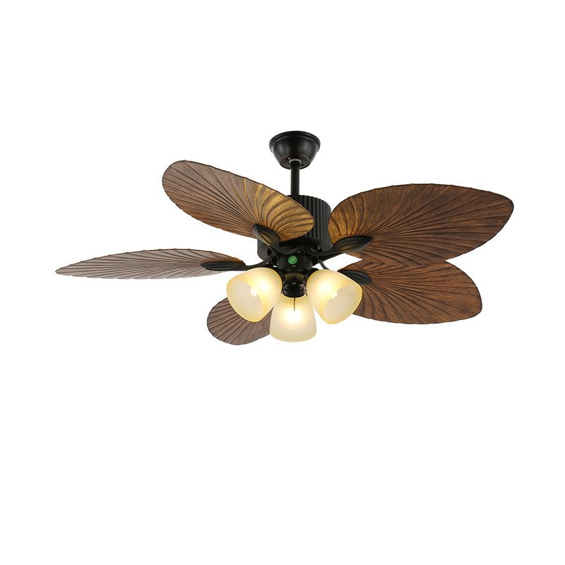 Tropical Ceiling Fan Light | Banana Leaf Design with Integrated Lighting 13