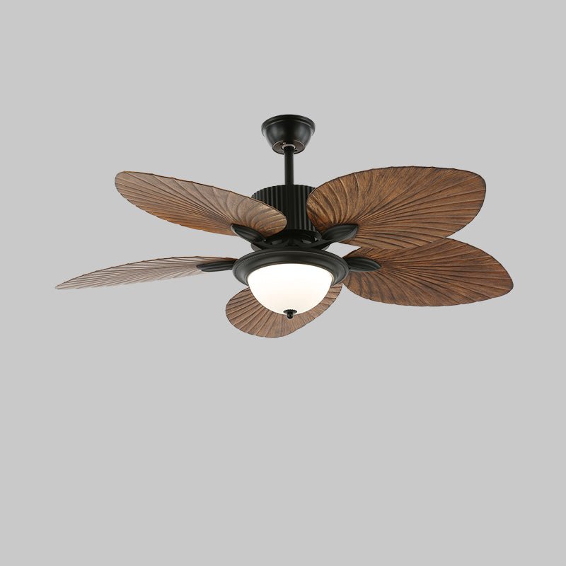 Tropical Ceiling Fan Light | Banana Leaf Design with Integrated Lighting 8