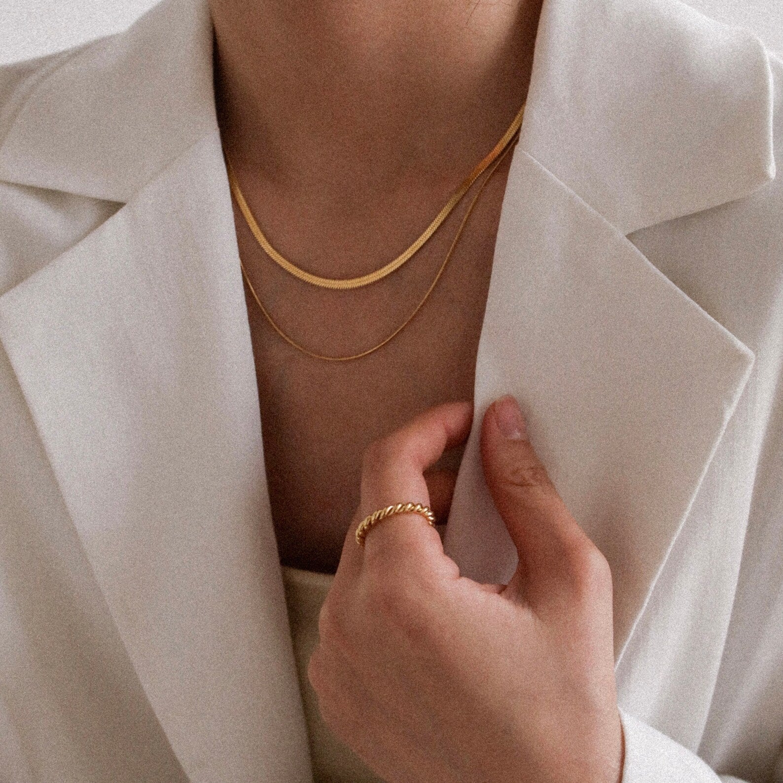 Twist Ring | Stylish Twisted Design in Ethically Sourced Gold 2