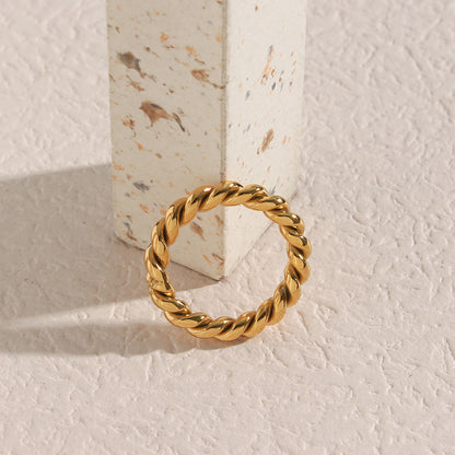 Twist Ring | Stylish Twisted Design in Ethically Sourced Gold 5