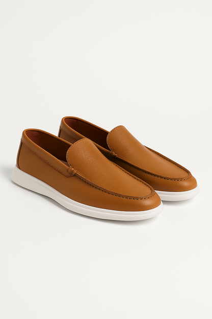 Two-Tone Leather Loafers for Women | Stylish Comfort with Flexible Sole 5