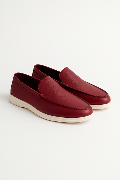 Two-Tone Leather Loafers for Women | Stylish Comfort with Flexible Sole 7