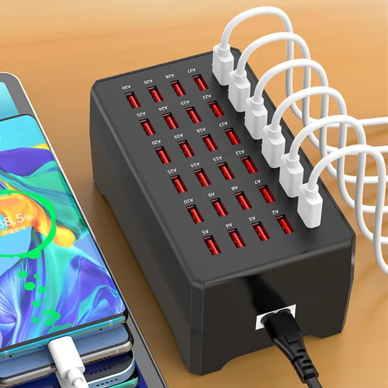 USB Charging Station | 30 Ports for Fast Simultaneous Charging 2
