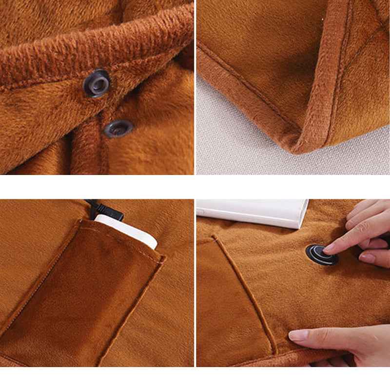 USB Heated Blanket | Portable Electric Throw with Adjustable Heat Levels 6