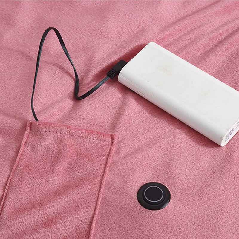 USB Heated Blanket | Portable Electric Throw with Adjustable Heat Levels 7