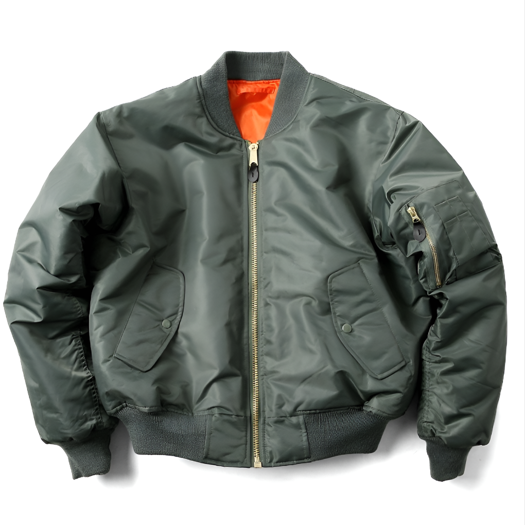 Unisex Bomber Jacket | Durable Polyester with Ribbed Finishes 0