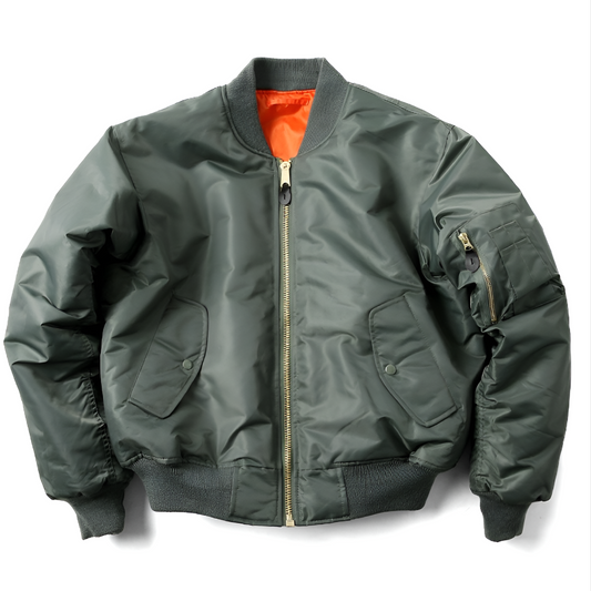 Unisex Bomber Jacket | Durable Polyester with Ribbed Finishes 0