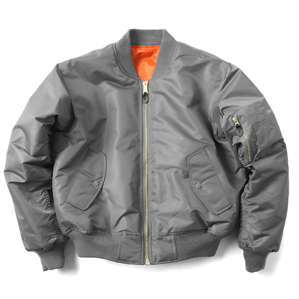 Unisex Bomber Jacket | Durable Polyester with Ribbed Finishes 3