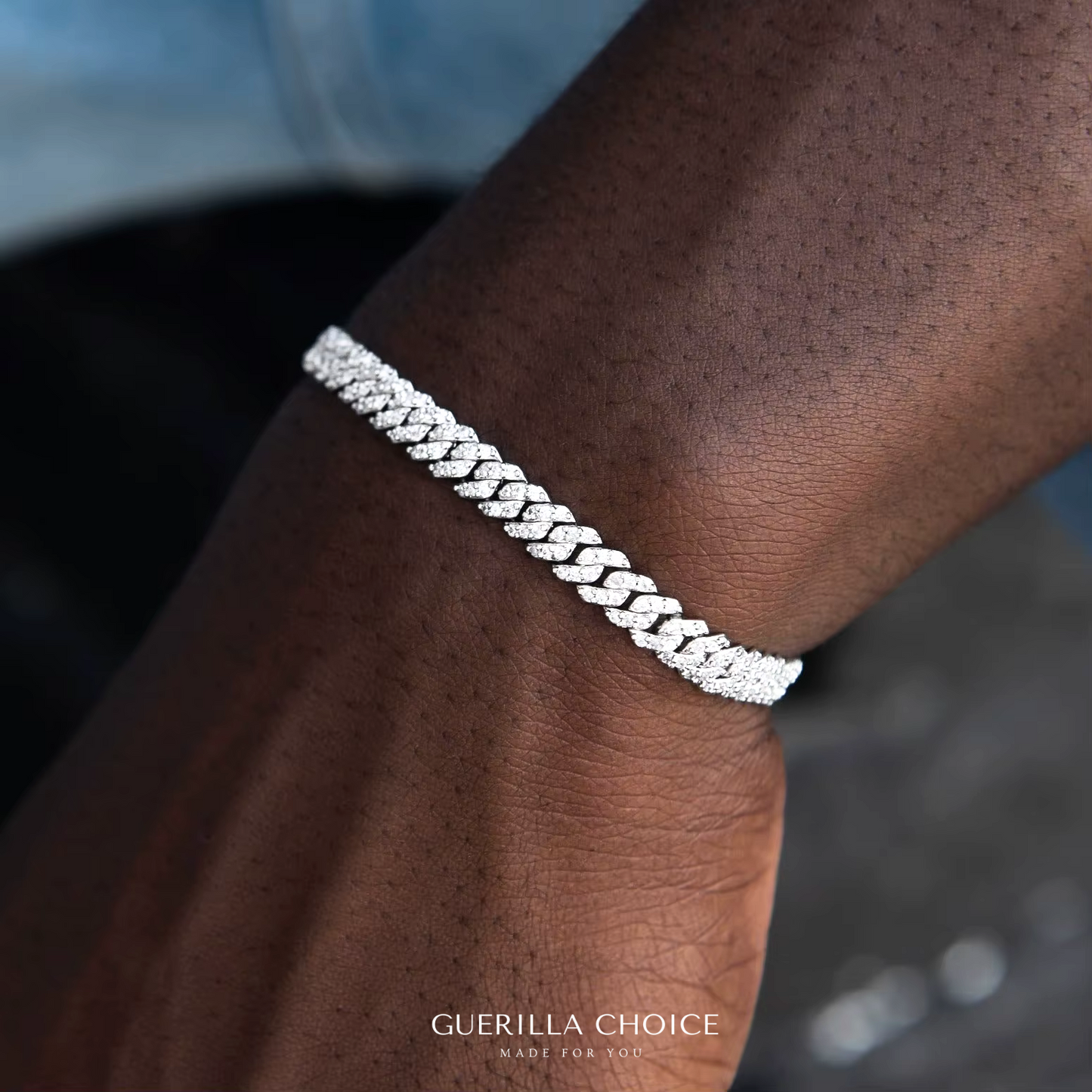 Bransoletka Maison de Lumière - Bransoletka Moissanite Cuban Link