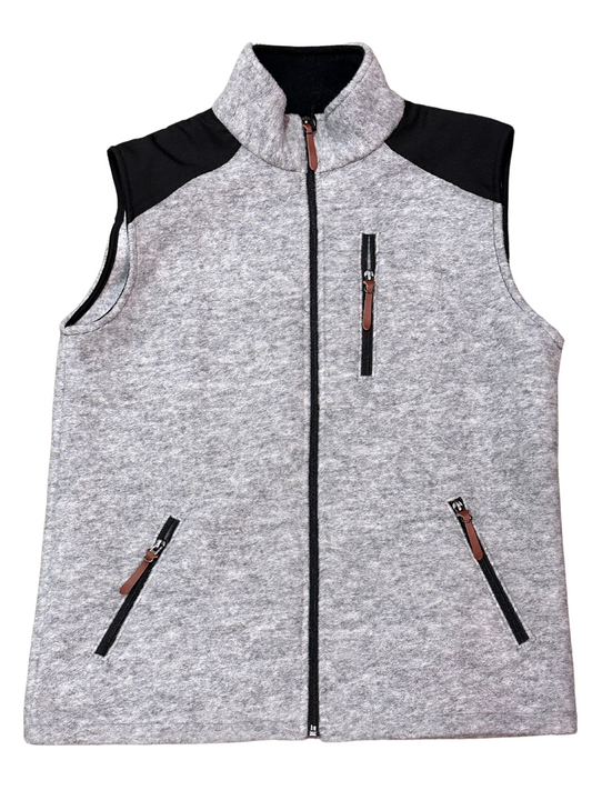 Washable Grey Wool Vest