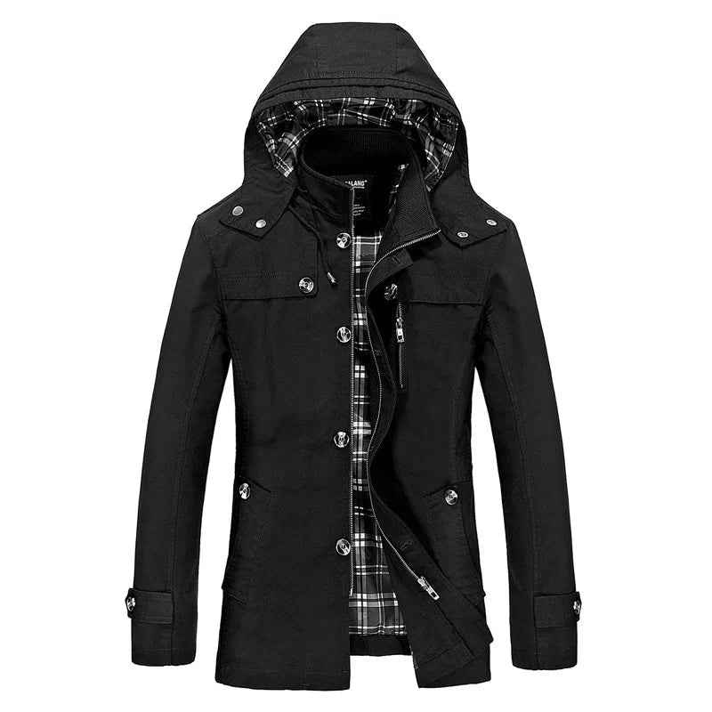 Urban Water-Resistant Autumn Jacket | Slim Fit with Hood and Pockets 4