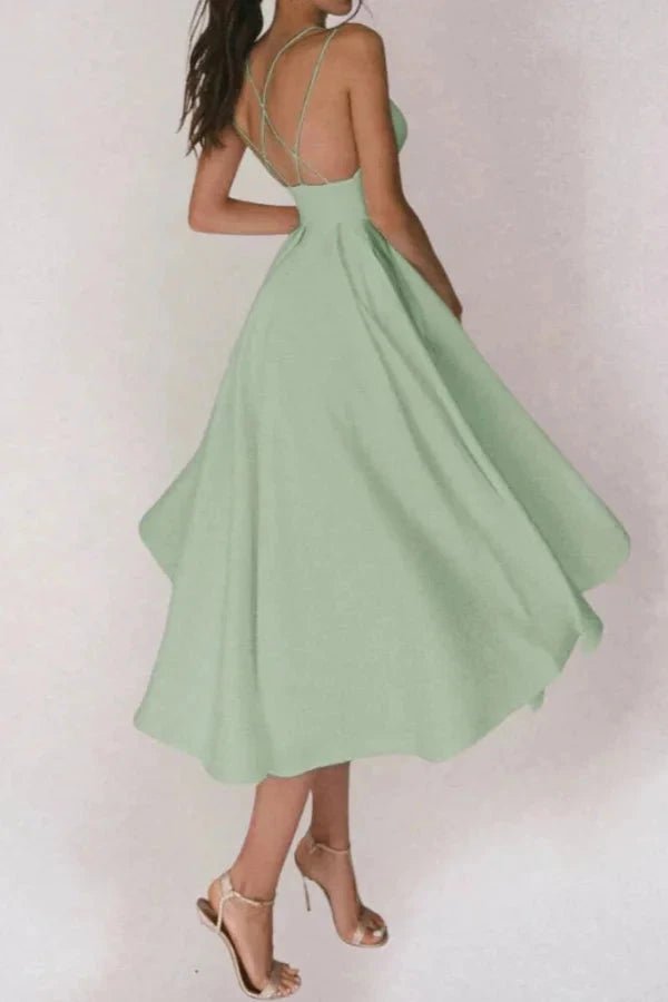 V-Neck Strappy Dress | Elegant Summer Dress with Adjustable Straps 6
