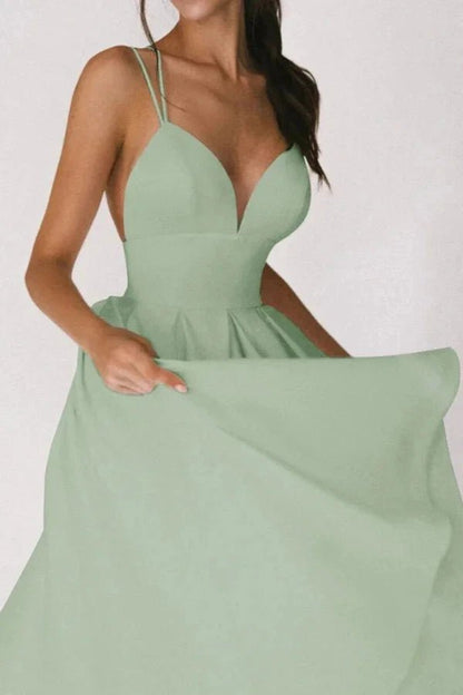 V-Neck Strappy Dress | Elegant Summer Dress with Adjustable Straps 7