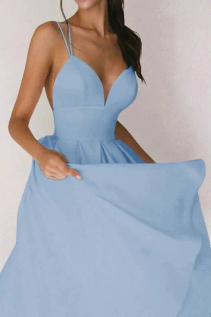 V-Neck Strappy Dress | Elegant Summer Dress with Adjustable Straps 9