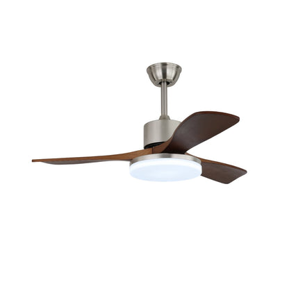 Vega | 42 & 52 Ceiling Fan Light with LED and Walnut Wood Blades 0