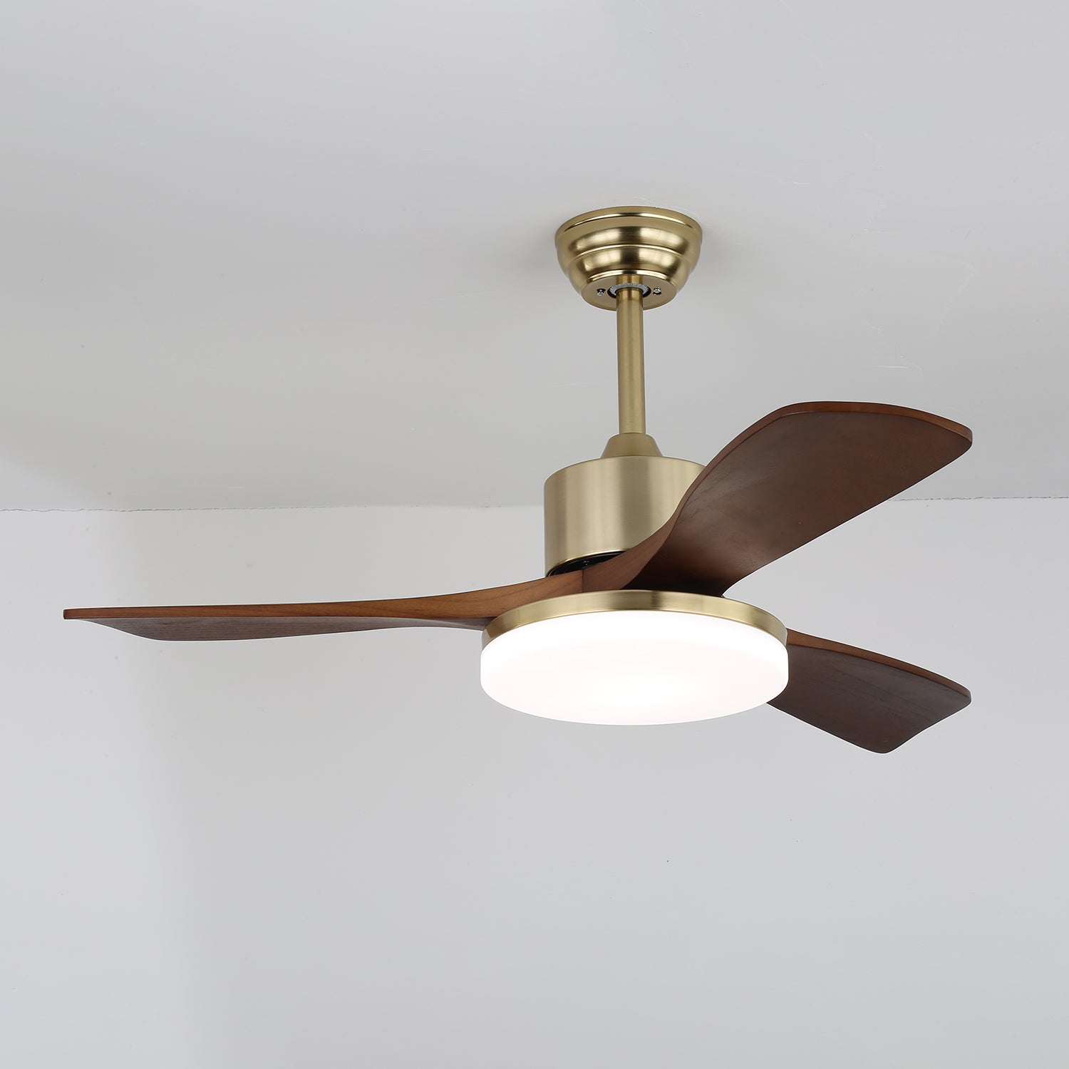 Vega | 42 & 52 Ceiling Fan Light with LED and Walnut Wood Blades 7