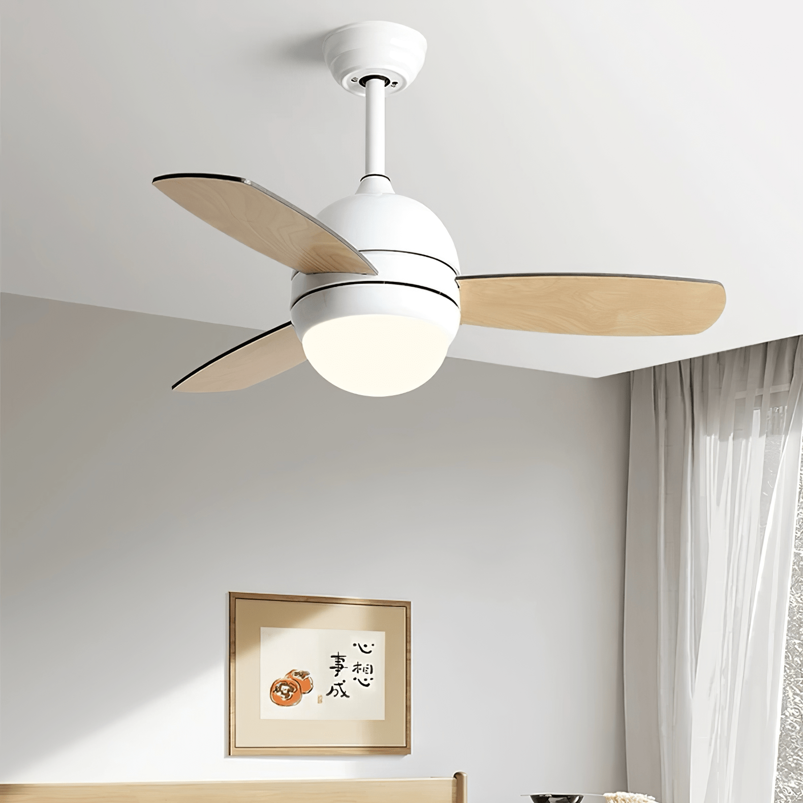 Vento | Modern Ceiling Fan Light with LED and Variable Frequency Motor 2