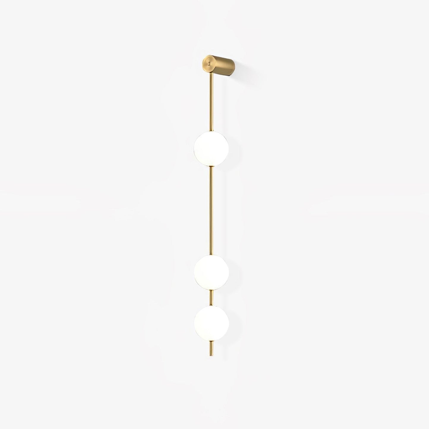 Vertical Balls Wall Lamp | Elegant Brass Sconce with Adjustable Height 1