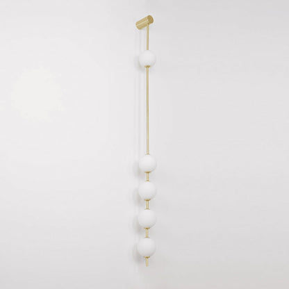 Vertical Balls Wall Lamp | Elegant Brass Sconce with Adjustable Height 11