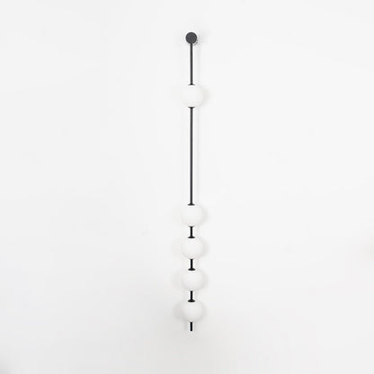 Vertical Balls Wall Lamp | Elegant Brass Sconce with Adjustable Height 13