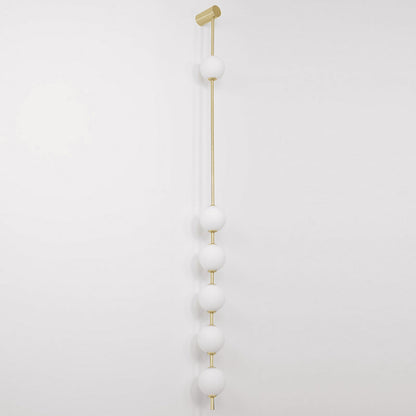 Vertical Balls Wall Lamp | Elegant Brass Sconce with Adjustable Height 14