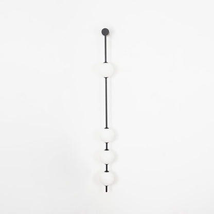 Vertical Balls Wall Lamp | Elegant Brass Sconce with Adjustable Height 19