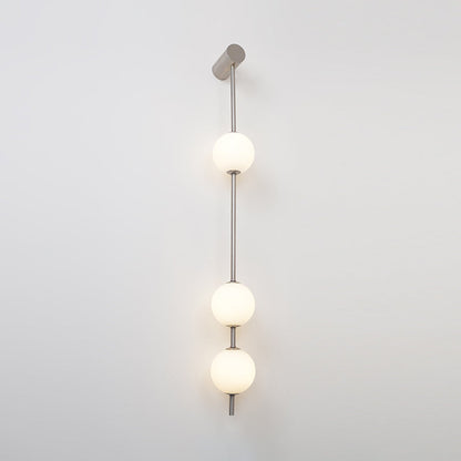 Vertical Balls Wall Lamp | Elegant Brass Sconce with Adjustable Height 9