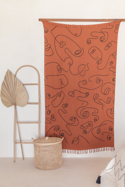 Faces Tapestry