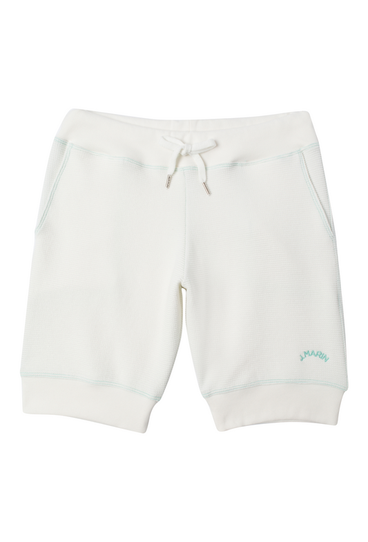 El Short Knicker - Puntada Natural/Verde Marino