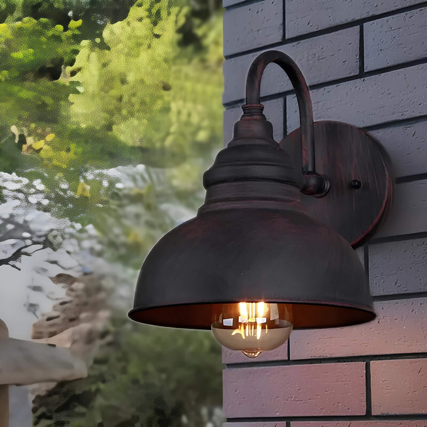 Vintage Outdoor Wall Lantern | Weather-Resistant Design for Patios 1