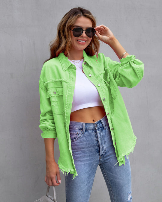 Vintage Ripped Denim Jacket | Stylish and Comfortable Design 8