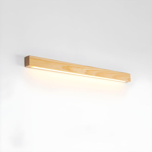 Wall Light | Dimmable LED Pine Wood Sconce for Hallways 0