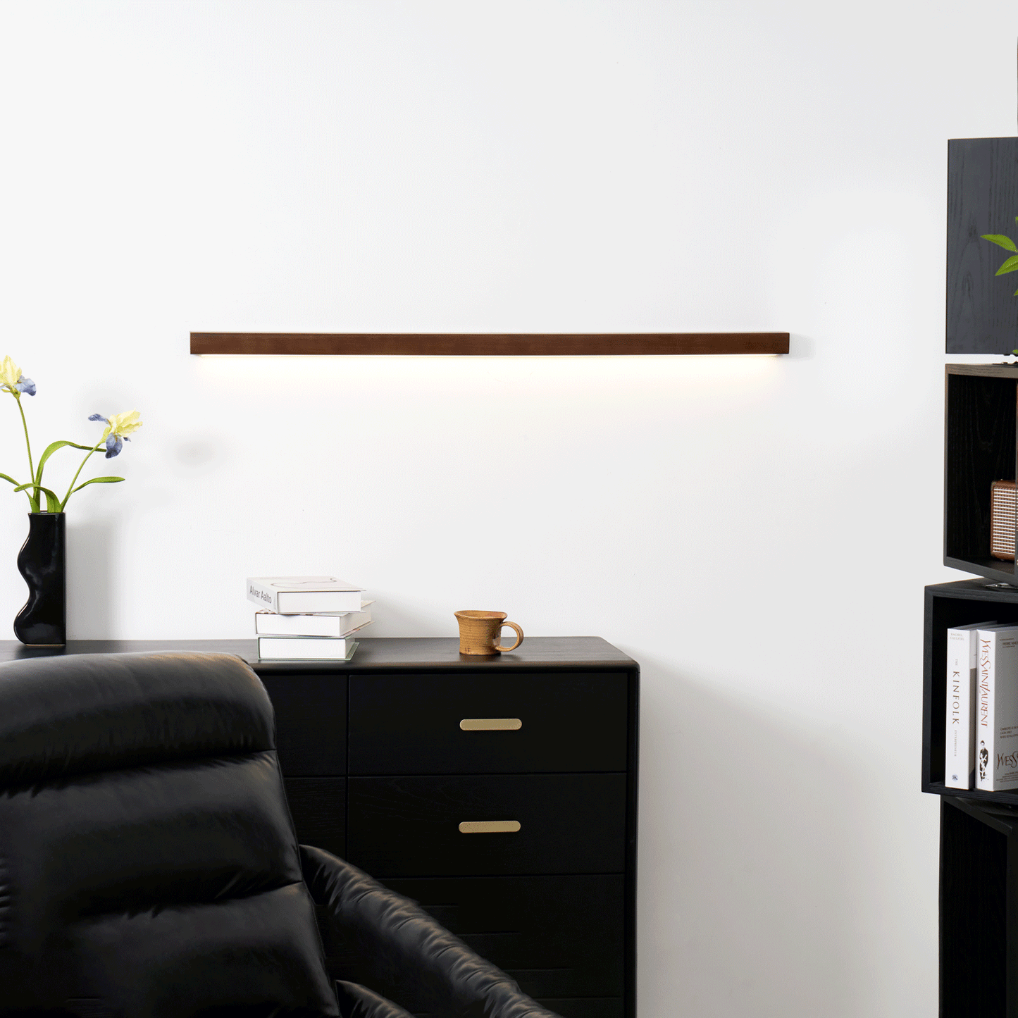 Wall Light | Dimmable LED Pine Wood Sconce for Hallways 2