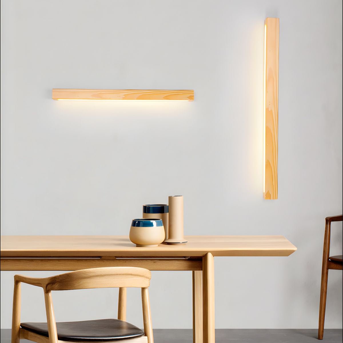 Wall Light | Dimmable LED Pine Wood Sconce for Hallways 6