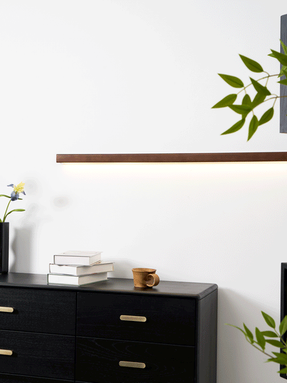 Wall Light | Dimmable LED Pine Wood Sconce for Hallways 8