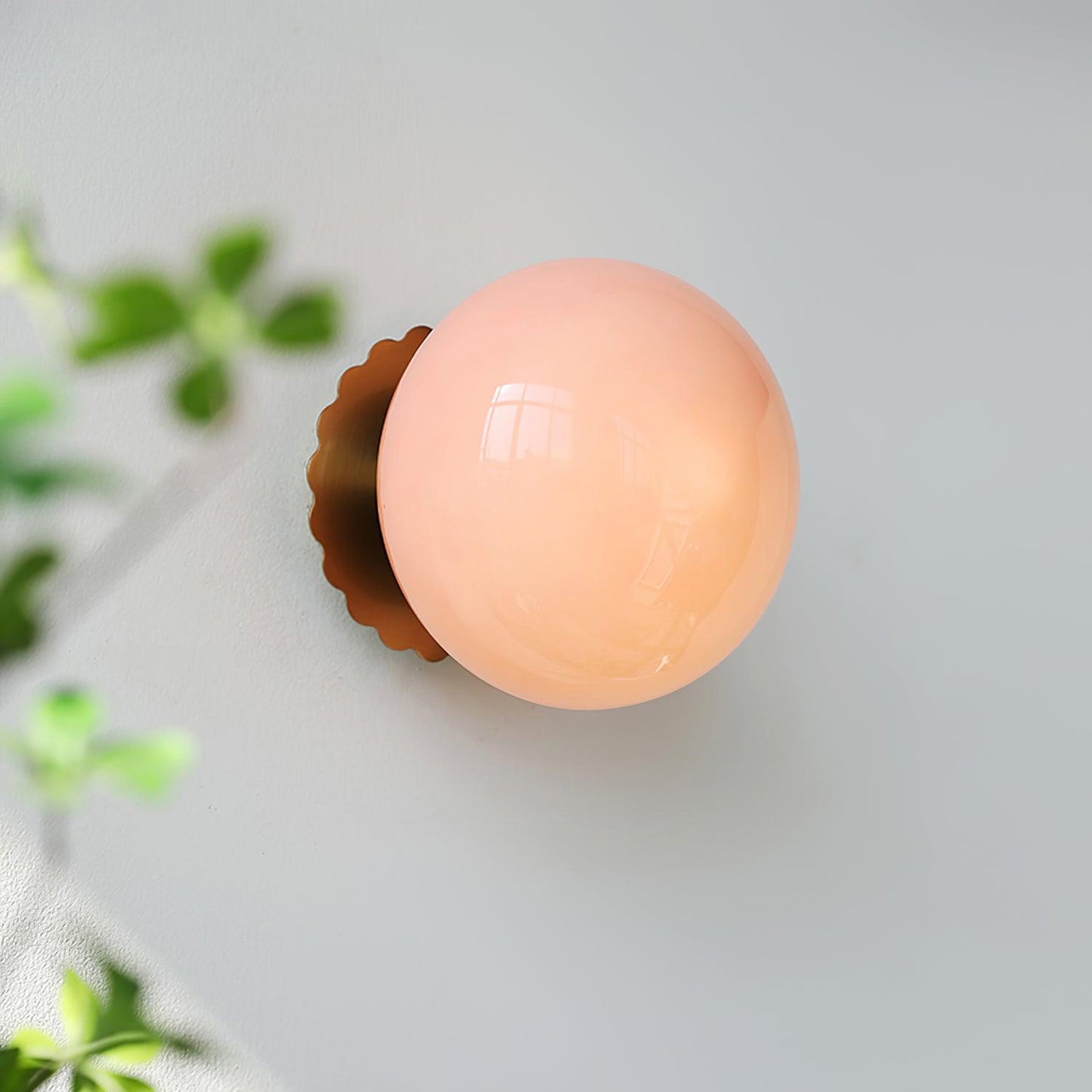 Wall Sconces | Elegant Pink Glass Diffuser with Versatile Mounting Options 2